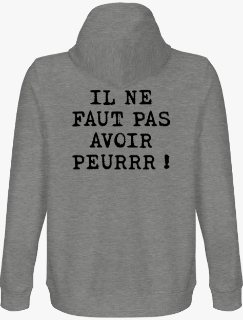 Sweat capuche unisexe en coton bio logo GPTV